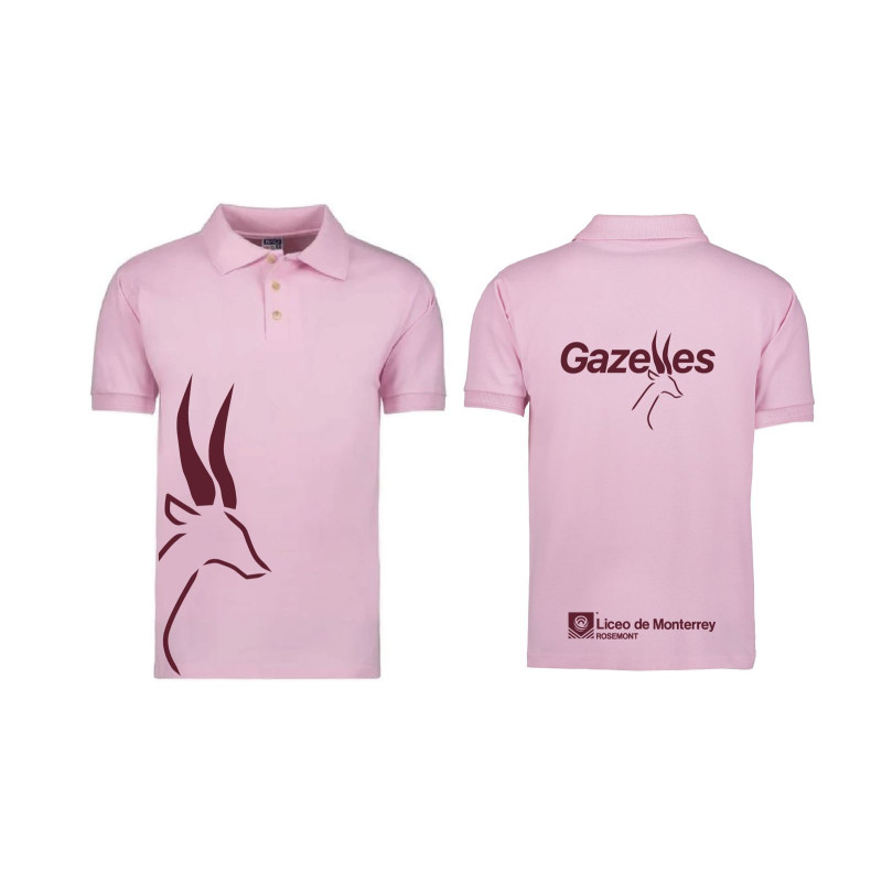 Camisa Polo Rosa Dry-Fit