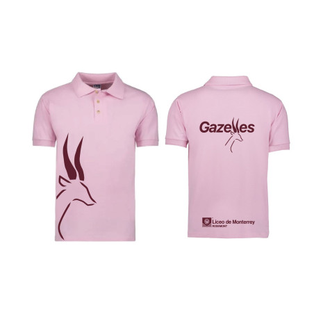 Camisa Polo Rosa Dry-Fit